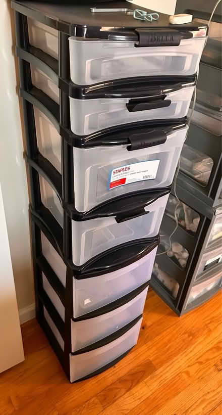 Photo of free Two plastic storage drawers (Redding, CT) #1