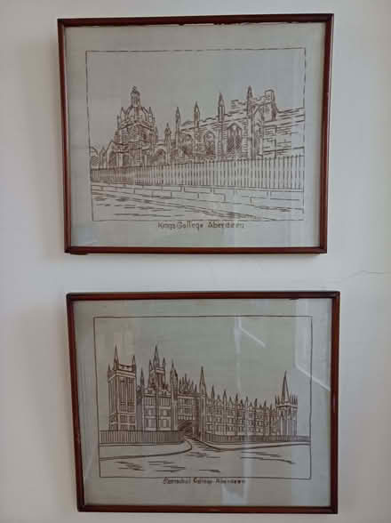 Photo of free 2 framed embroideries of Aberdeen buildings (AB25) #3