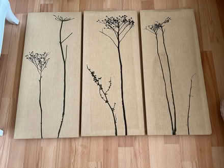 Photo of free set of 3 canvas wall art (Plaistow E13) #2