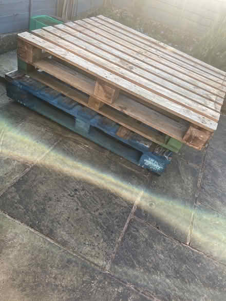 Photo of free Three Wooden Pallets (New mills, SK22) #1