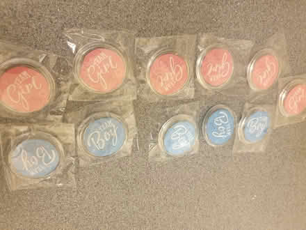 Photo of free Gender reveal badges x11 (Silver st, N18) #1
