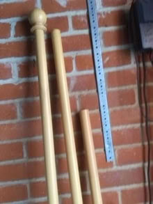 Photo of free 4 different wooden curtain poles of different sizes (Littlemore OX4) #1