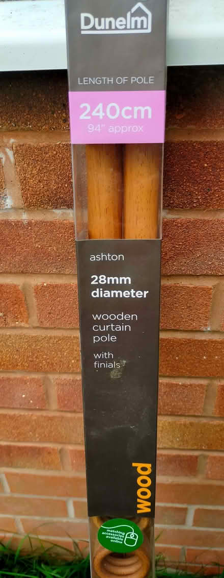 Photo of free Wooden curtain pole (Dawley TF4) #2