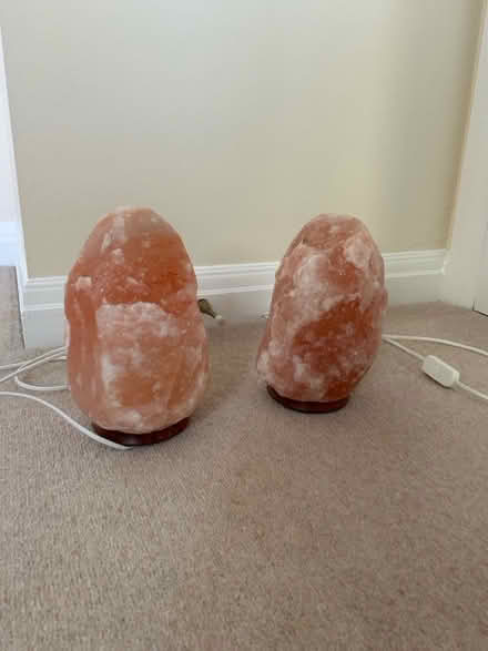 Photo of free Salt lamps with white cables (Pencaitland) #1