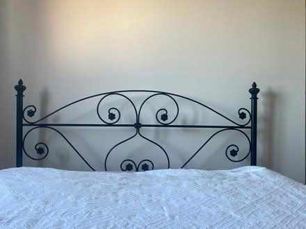 Photo of free Metal headboard for double bed (Southhouse EH17) #1