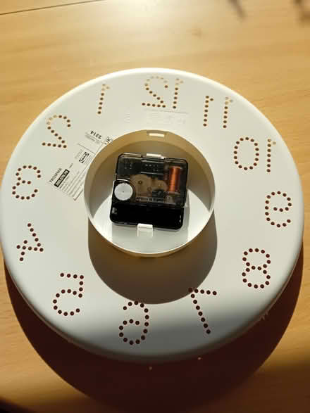 Photo of free white wall clock (L14 Dovecot) #2