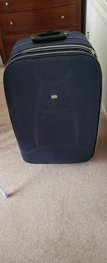 Photo of free Large blue suitcase (Claughton CH43) #1