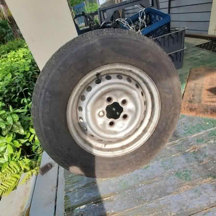 Photo of free 13 in vw vanagon rim with old tire (Old midtown) #1