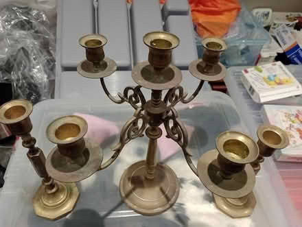 Photo of free Brass candle sticks (Nailsea BS48) #1
