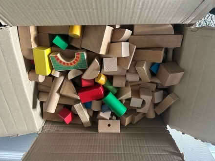Photo of free Wooden play bricks (Northcourt OX14) #1