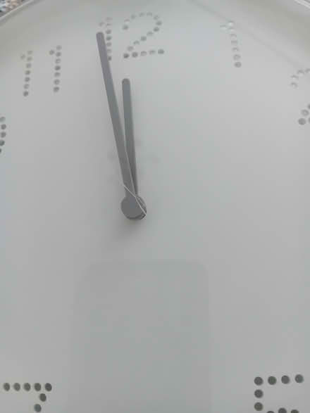 Photo of free white wall clock (L14 Dovecot) #3
