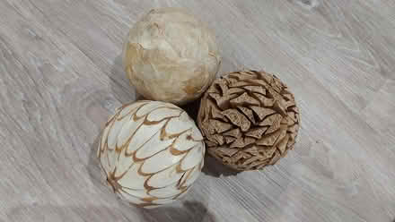 Photo of free IKEA decorative balls/cream/brown (Rowlands Castle PO9) #1
