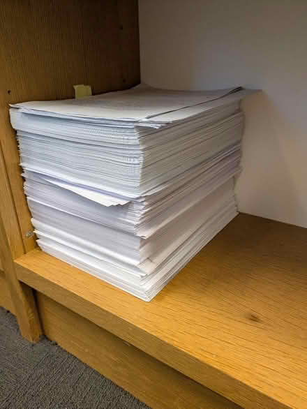 Photo of free A4 paper - printed on one side (Camden NW1) #2