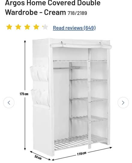 Photo of free Disassembled 2 x canvas wardrobes (Sutton Courtenay OX14) #3