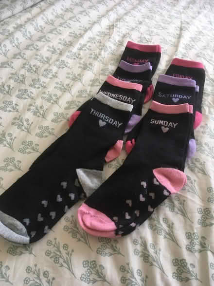 Photo of free Set of 7 ladies/girl’s socks size 4 - 7 (Ware SG12) #1