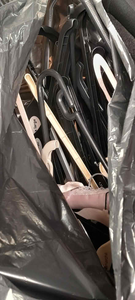 Photo of free Bag of coat hangers (ST6 1SG) #2