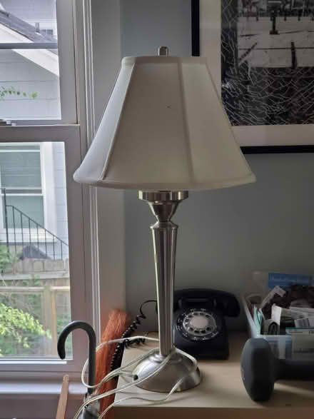 Photo of free Metal lamp (silver color) (Takoma, DC) #1