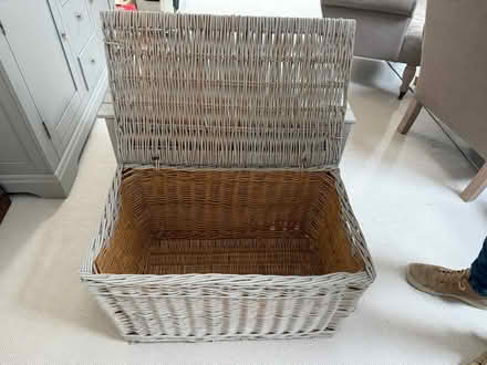 Photo of free Grey wicker basket (Yapton BN18) #2