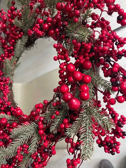 Photo of free Christmas wreath berries door (Totley S17) #2