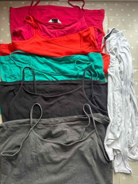 Photo of free 5 vest tops size 12/14/16 & top (GL3) #1