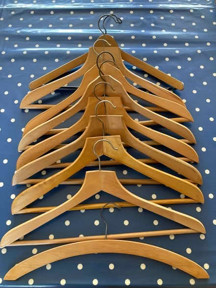 Photo of free Wooden clothes hangers (Didcot OX11) #1