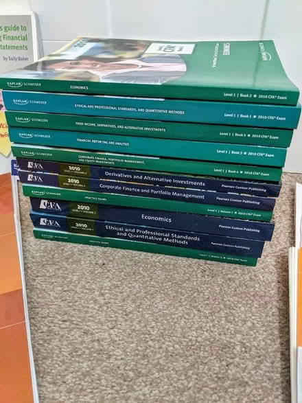 Photo of free CFA books level 1 (Eltham SE12) #2