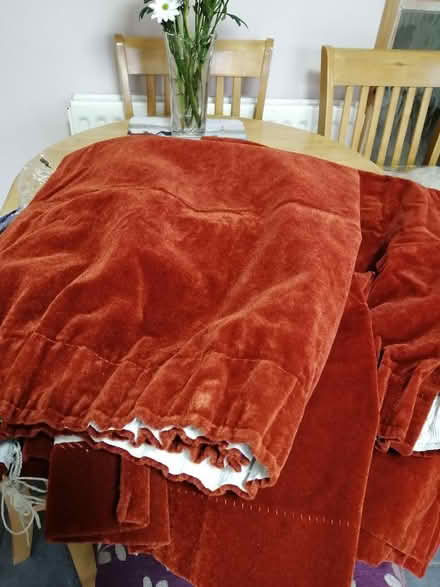 Photo of free Pair of velour curtains (Rainham Mark ME8) #1