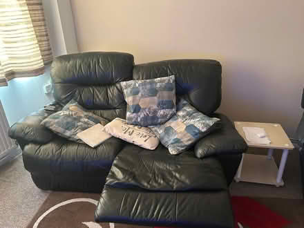 Photo of free Two-seater Recliner Leather sofa (PO7 Waterlooville) #1