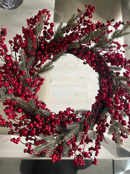Photo of free Christmas wreath berries door (Totley S17) #1