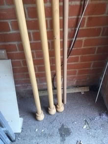 Photo of free 4 different wooden curtain poles of different sizes (Littlemore OX4) #2