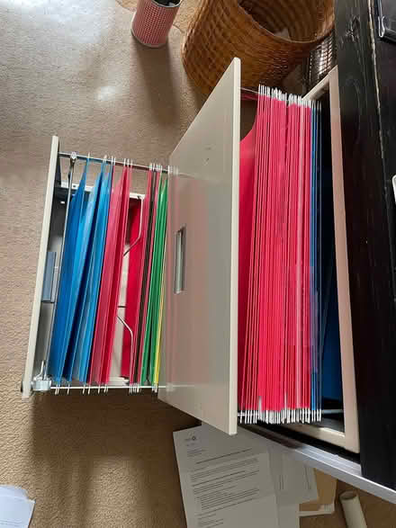 Photo of free Metal two-drawer filing cabinet (Alta Vista / Riverside) #2
