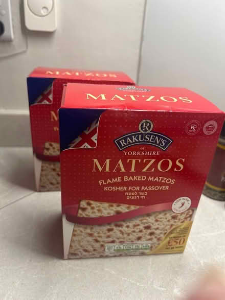 Photo of free 2Boxes of Matzos Crackers (Radlett, WD7) #1