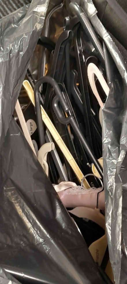 Photo of free Bag of coat hangers (ST6 1SG) #1