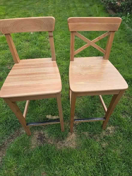 Photo of free 2 kitchen breakfast bar stools (South Ascot SL5) #1
