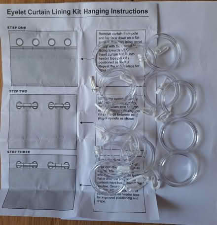 Photo of free Eyelet Curtain Lining Kit (Moor Street ME8) #1