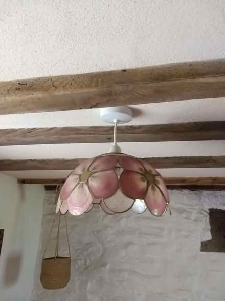 Photo of Capiz shell lampshade (Dolau LD1) #1