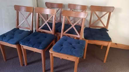 Photo of free 6 dining chairs (Manningham BD9) #3