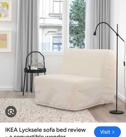 Photo of free IKEA futon chair in cream (Brown’s Point) #1