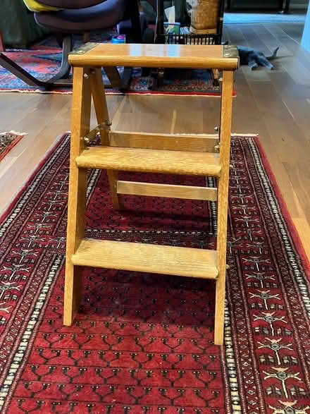 Photo of free Oak short ladder (San Anselmo) #1