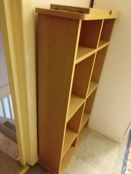 Photo of free Slim beech bookcase (Tonbridge) #2