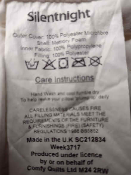 Photo of free Foam pillow (Pokesdown BH5) #2