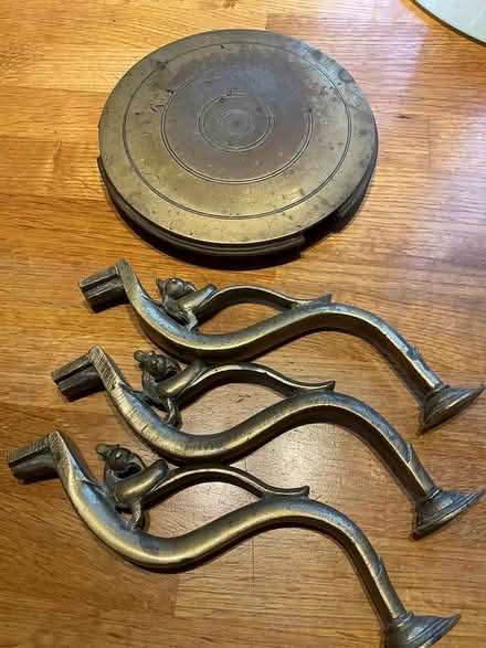 Photo of free Brass plant/pot stand (Erlestoke Devizes SN10) #2