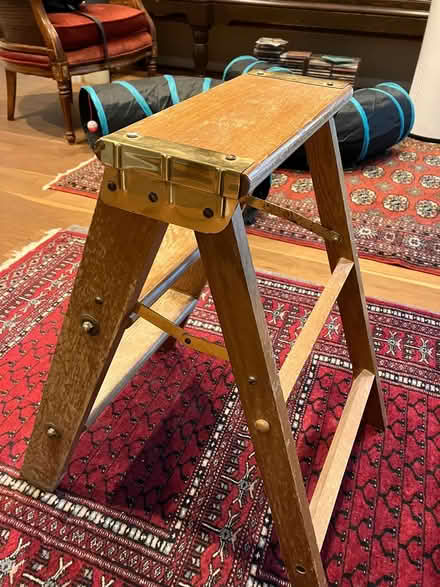 Photo of free Oak short ladder (San Anselmo) #2