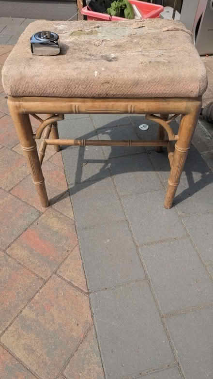 Photo of free Up cycling/re-upholstery stool (RG24 Old Basing) #1
