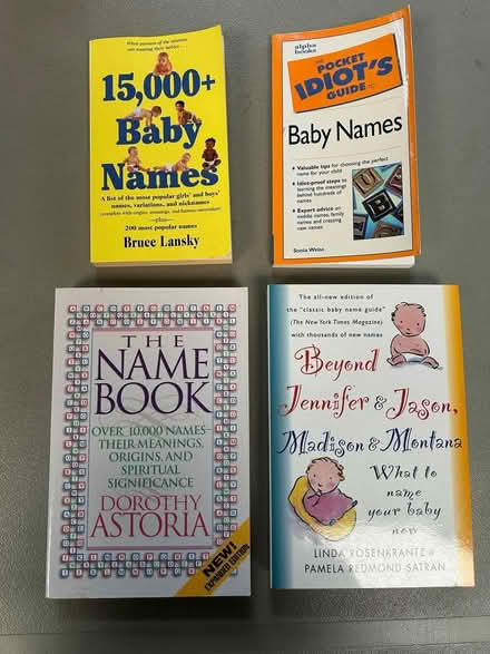 Photo of free Baby Name Books (Saratoga Mtns) #1