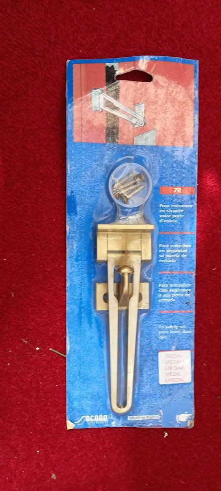 Photo of free Brass swing bar door lock (Goldington MK41) #1