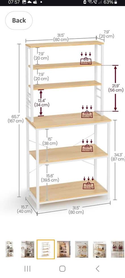 Photo of free Freestanding kitchen shelf unit (Whiteley village) #2