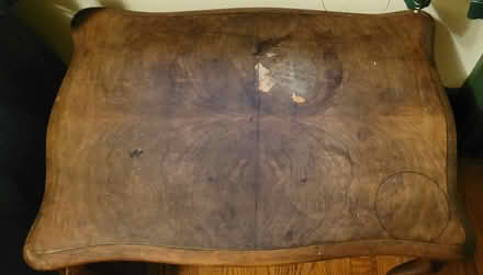 Photo of free wooden end table_seashell design (North side of Elmhurst) #2