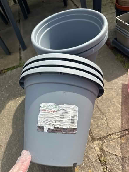 Photo of free 5 large 30cm pots (SS9) #1