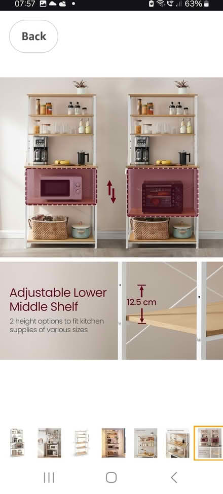 Photo of free Freestanding kitchen shelf unit (Whiteley village) #3